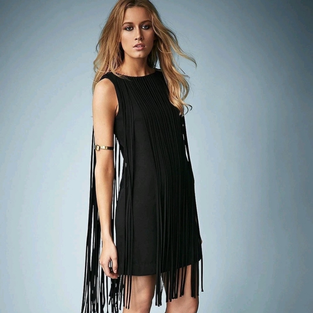 Top Shop Kate Moss Fringe Dress XS
